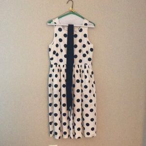 COPY - Jcrew black and cream polka dot dress